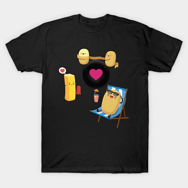 potatoes in love T-Shirt by GAGO5